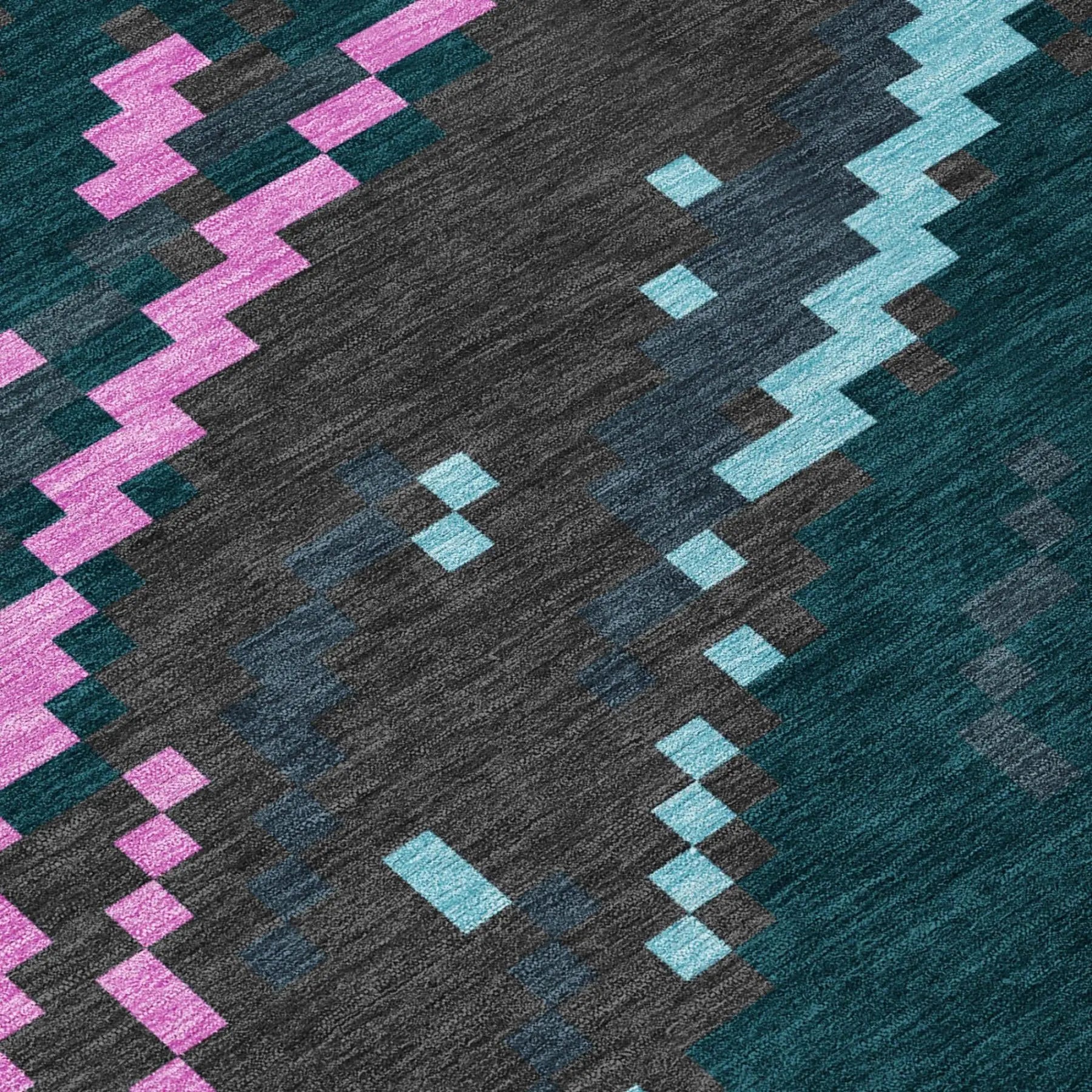 9' X 12' Graphite And Gray Abstract Washable Indoor Outdoor Area Rug Homeroots Outdoor