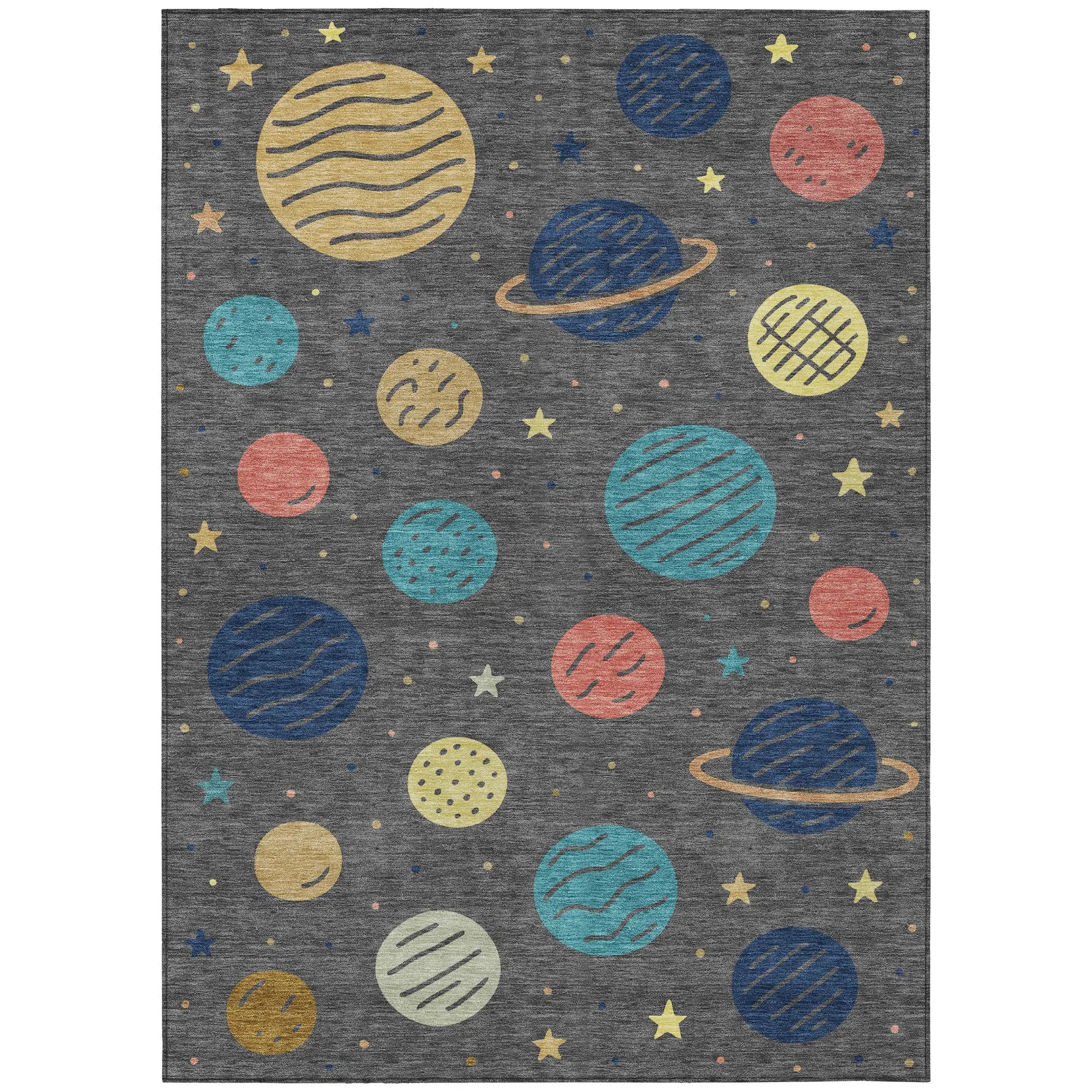 9' X 12' Graphite And Gray Floral Washable Indoor Outdoor Area Rug Homeroots Outdoor