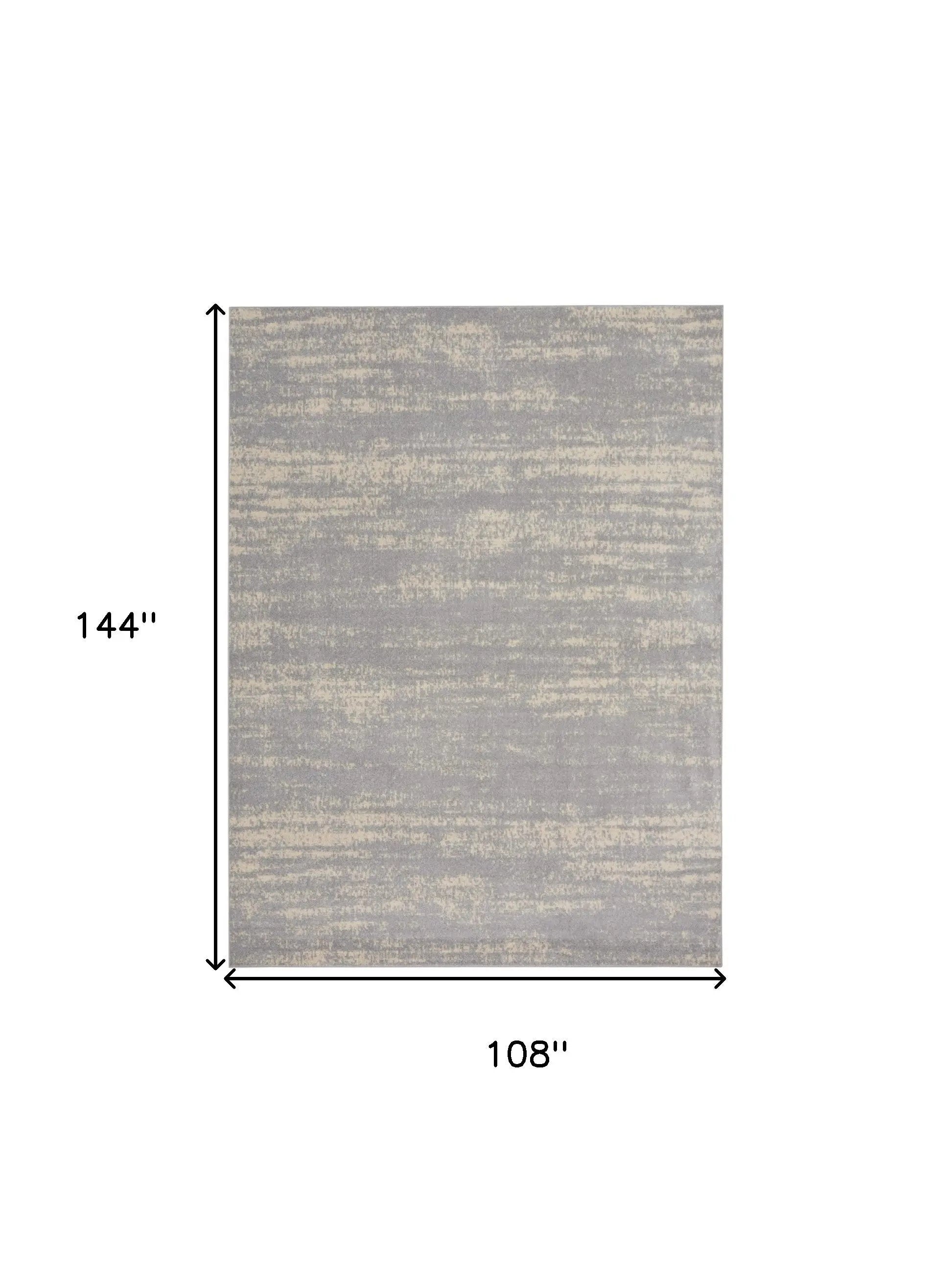 9' X 12' Gray And Beige Abstract Indoor Outdoor Area Rug Homeroots Outdoor