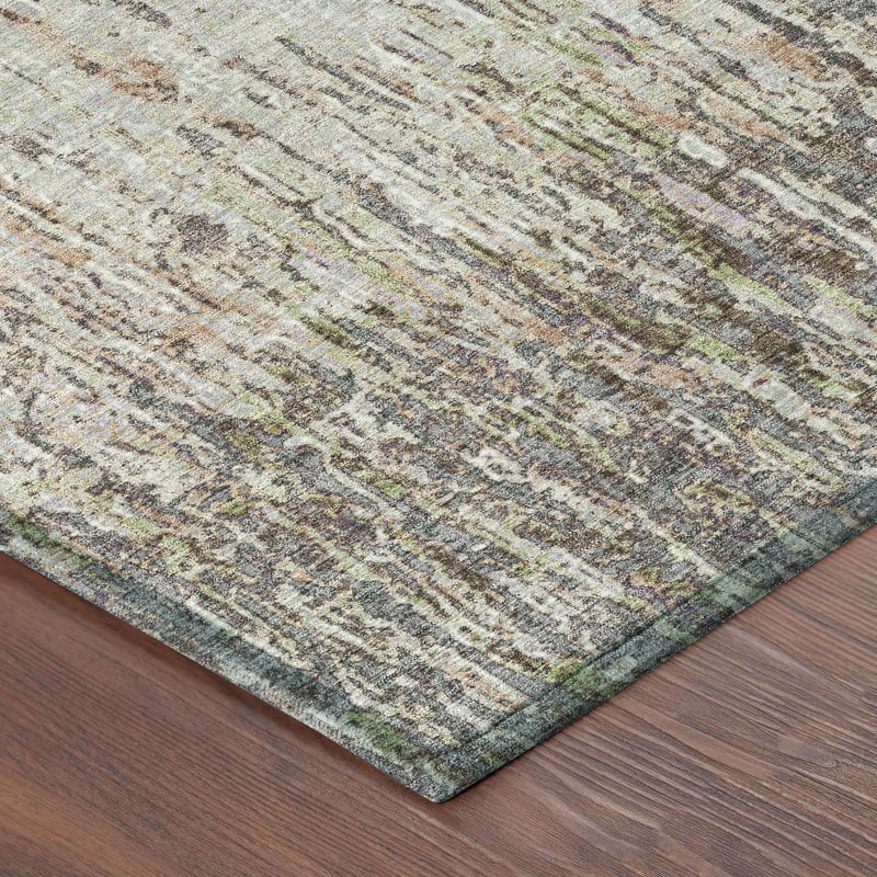 9' X 12' Gray And Beige Striped Washable Indoor Outdoor Area Rug Homeroots Outdoor