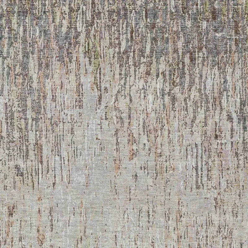 9' X 12' Gray And Beige Striped Washable Indoor Outdoor Area Rug Homeroots Outdoor