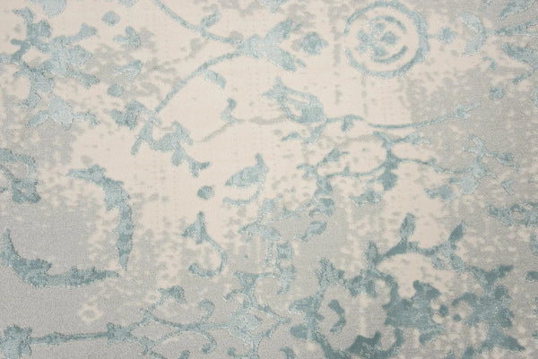 9' X 12' Gray And Blue Trellis Area Rug Homeroots Home Decor