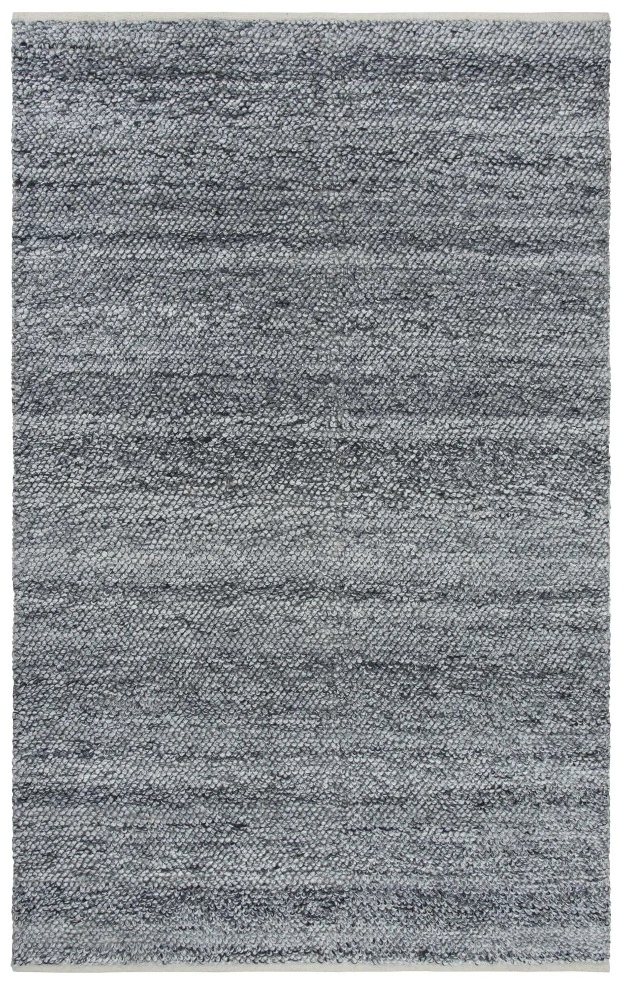 9' X 12' Gray And Charcoal Wool Hand Woven Area Rug Homeroots Home Decor