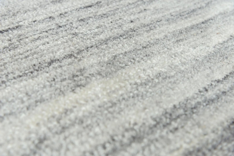 9' X 12' Gray And Dark Gray Striped Hand Tufted Area Rug Homeroots Home Decor
