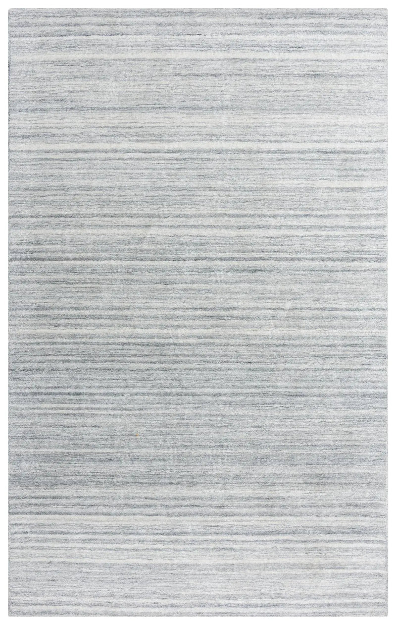 9' X 12' Gray And Dark Gray Striped Hand Tufted Area Rug Homeroots Home Decor