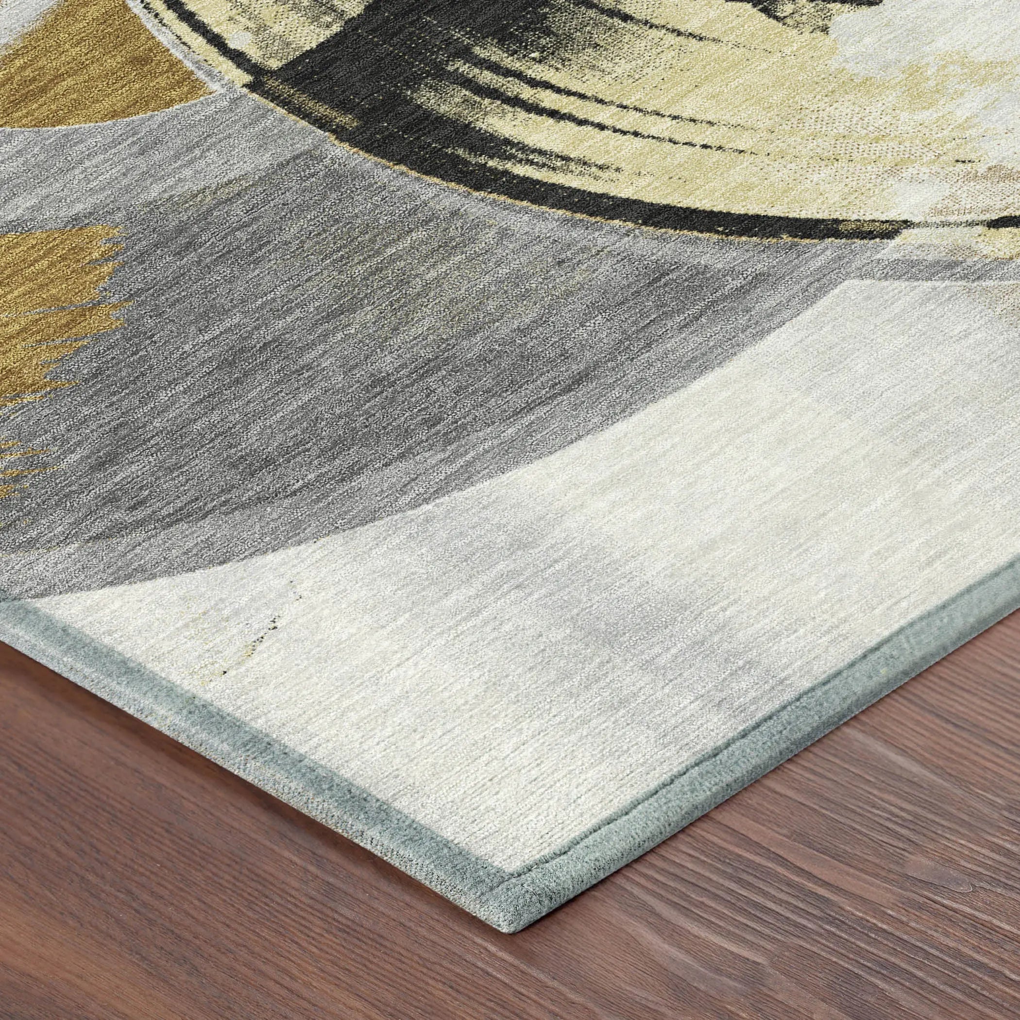 9' X 12' Gray And Graphite Geometric Washable Indoor Outdoor Area Rug Homeroots Outdoor
