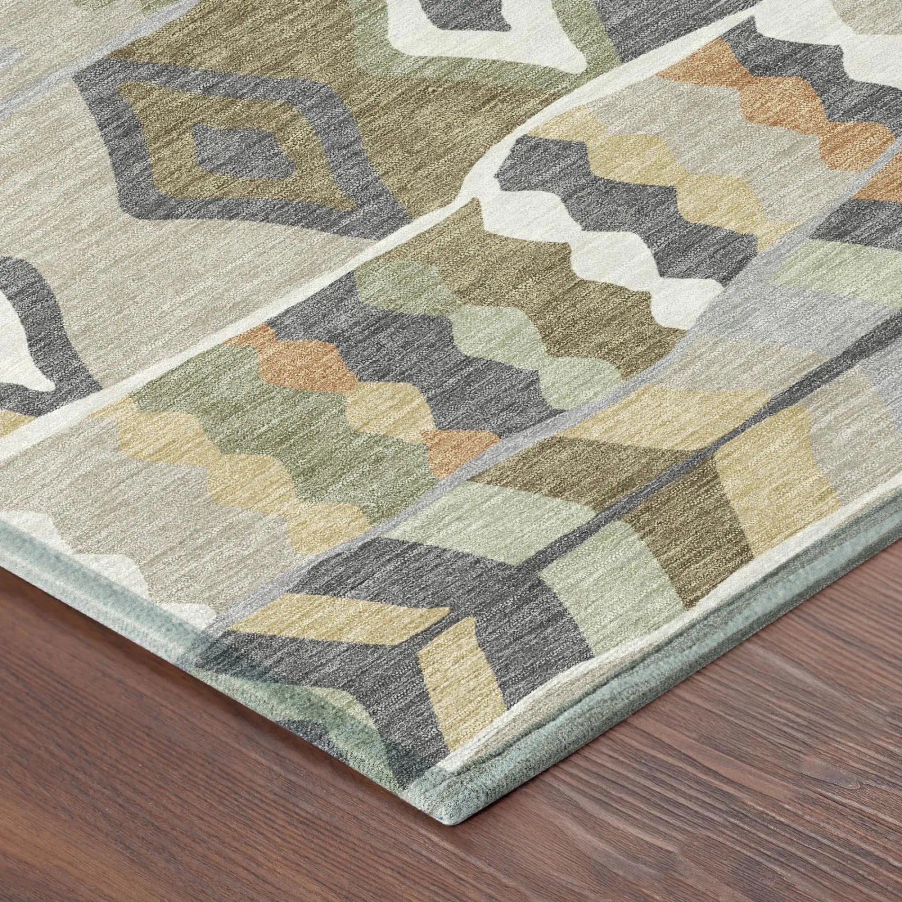 9' X 12' Gray And Graphite Geometric Washable Indoor Outdoor Area Rug Homeroots Outdoor