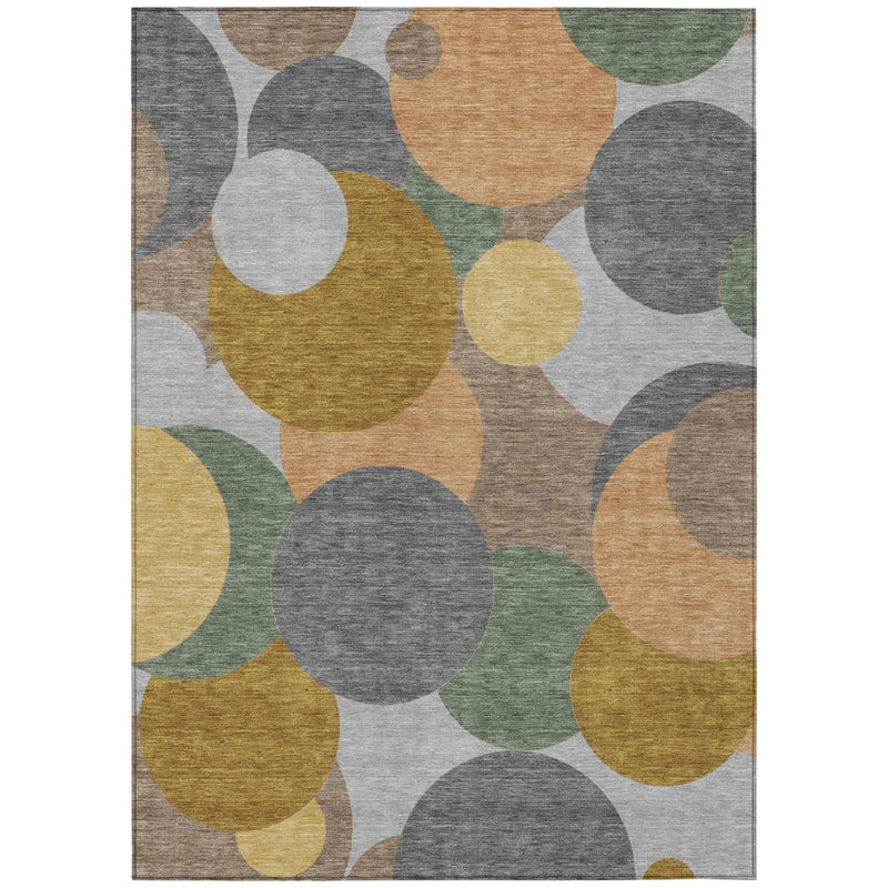 9' X 12' Gray And Graphite Geometric Washable Indoor Outdoor Area Rug Homeroots Outdoor