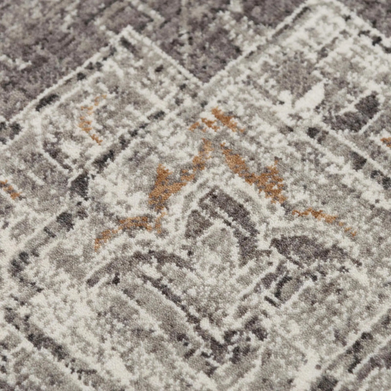 9' X 12' Gray And Ivory Medallion Hand Carved Handmade Area Rug Homeroots Home Decor