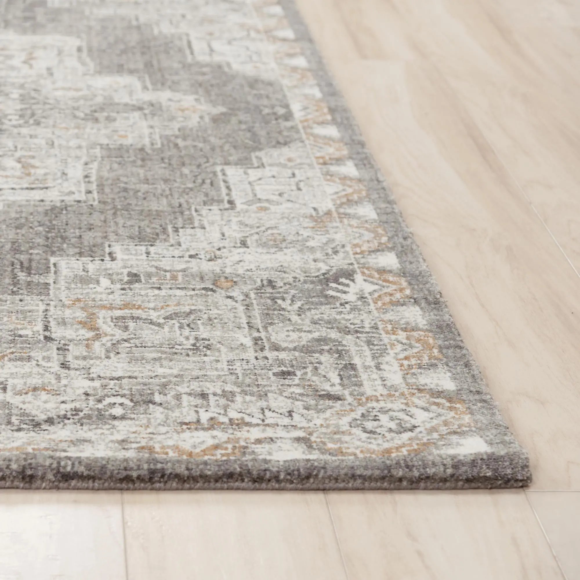 9' X 12' Gray And Ivory Medallion Hand Carved Handmade Area Rug Homeroots Home Decor
