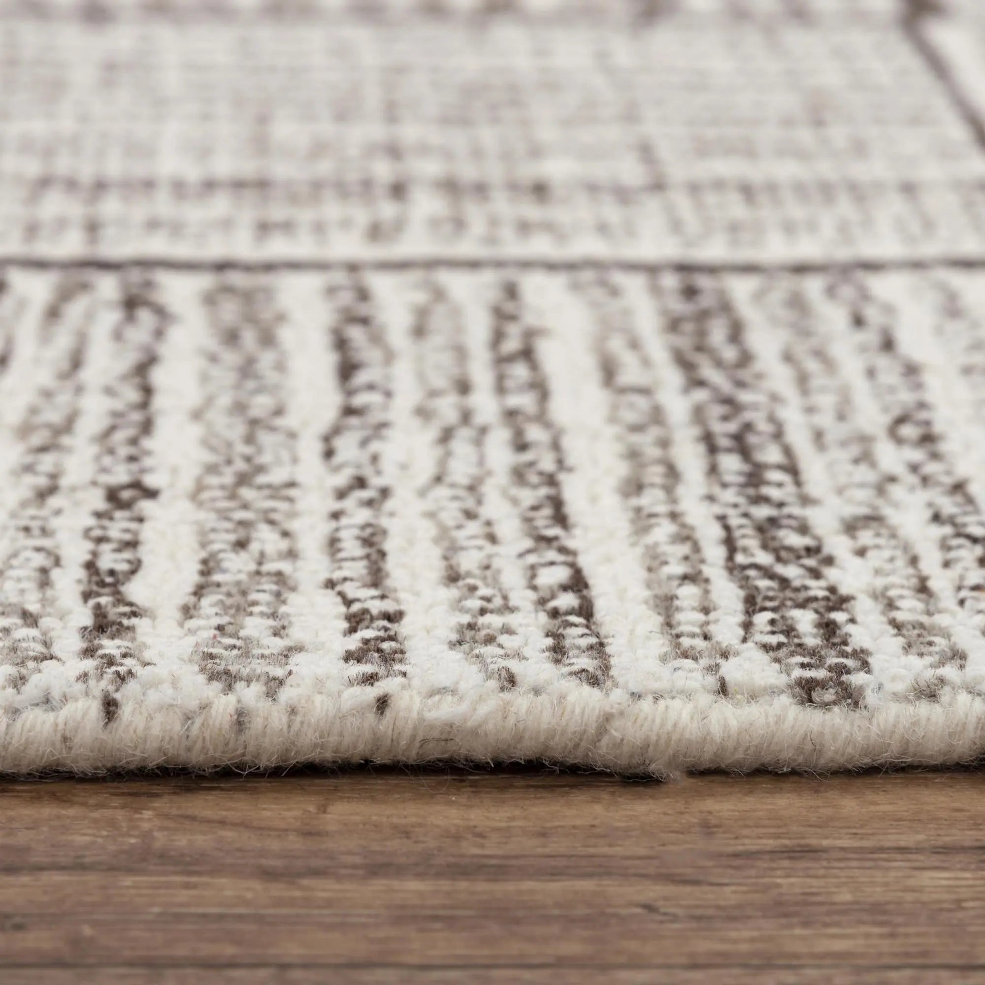 9' X 12' Gray And Natural Wool Checkered Hand Tufted Area Rug Homeroots Home Decor