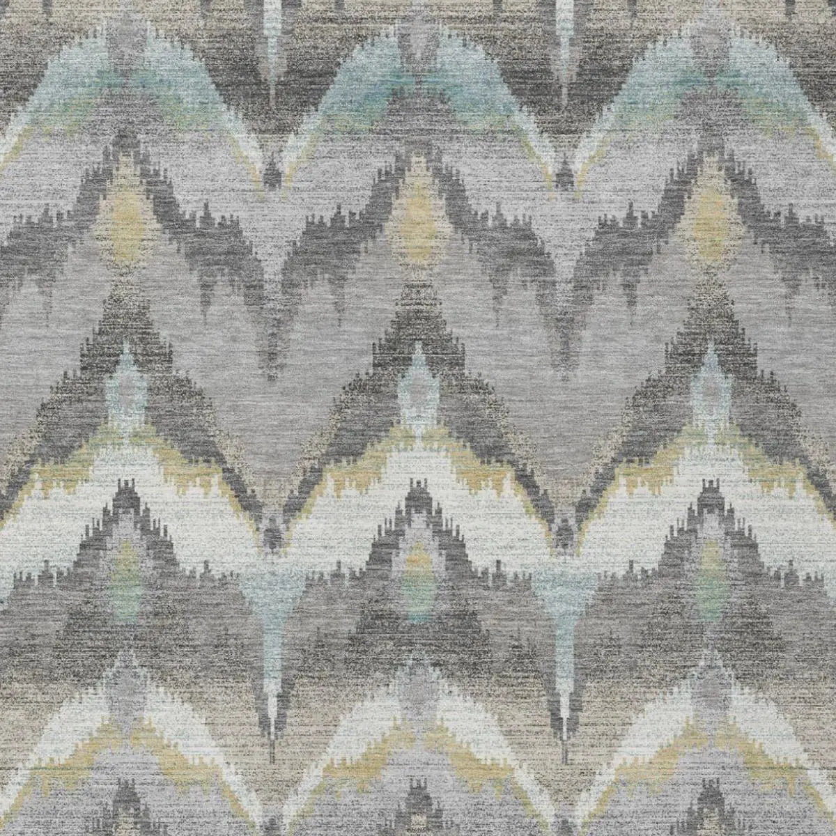 9' X 12' Gray And Silver Abstract Washable Indoor Outdoor Area Rug Homeroots Outdoor