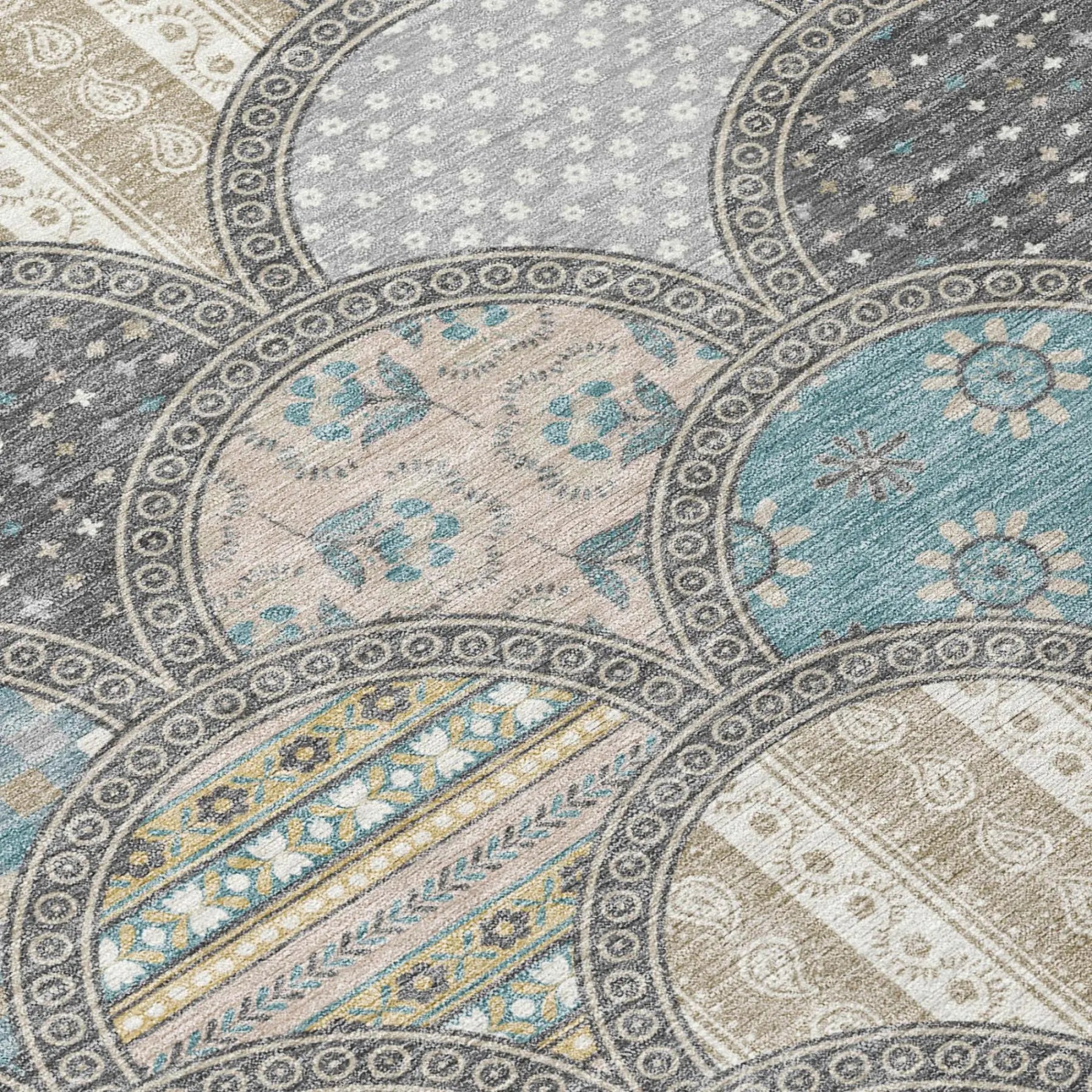 9' X 12' Gray And Silver Geometric Washable Indoor Outdoor Area Rug Homeroots Outdoor