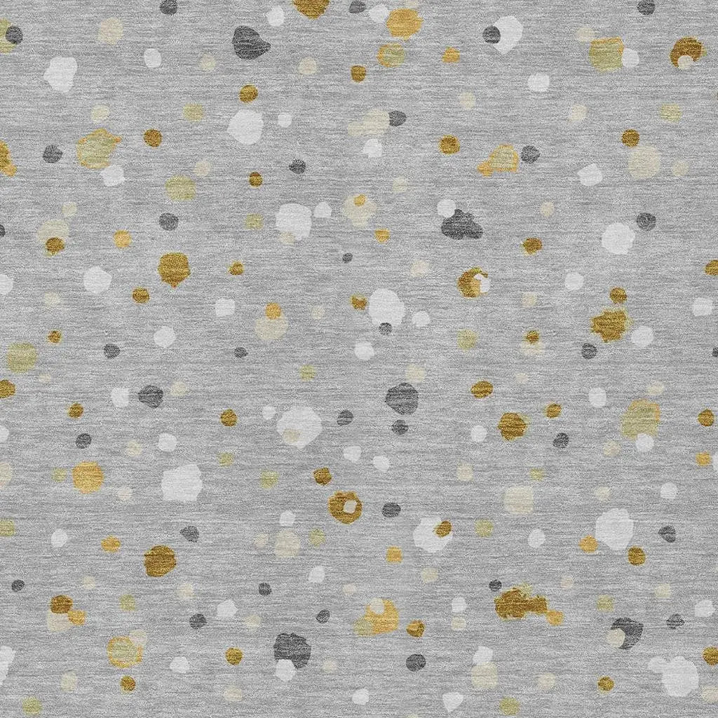 9' X 12' Gray And Silver Geometric Washable Indoor Outdoor Area Rug Homeroots Outdoor