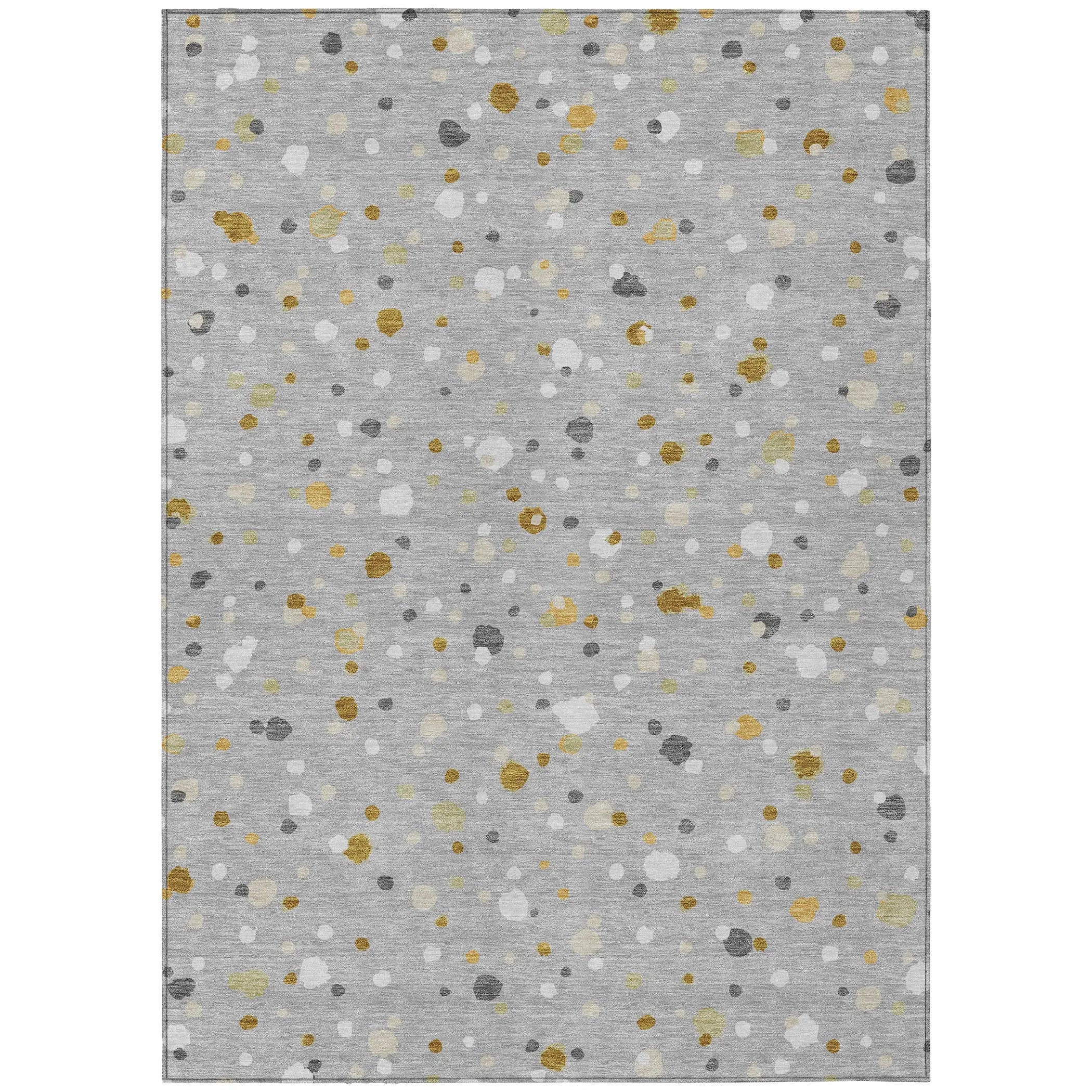 9' X 12' Gray And Silver Geometric Washable Indoor Outdoor Area Rug Homeroots Outdoor