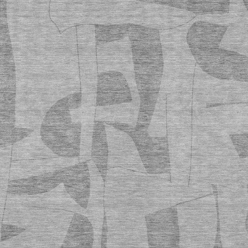 9' X 12' Gray And Silver Geometric Washable Indoor Outdoor Area Rug Homeroots Outdoor