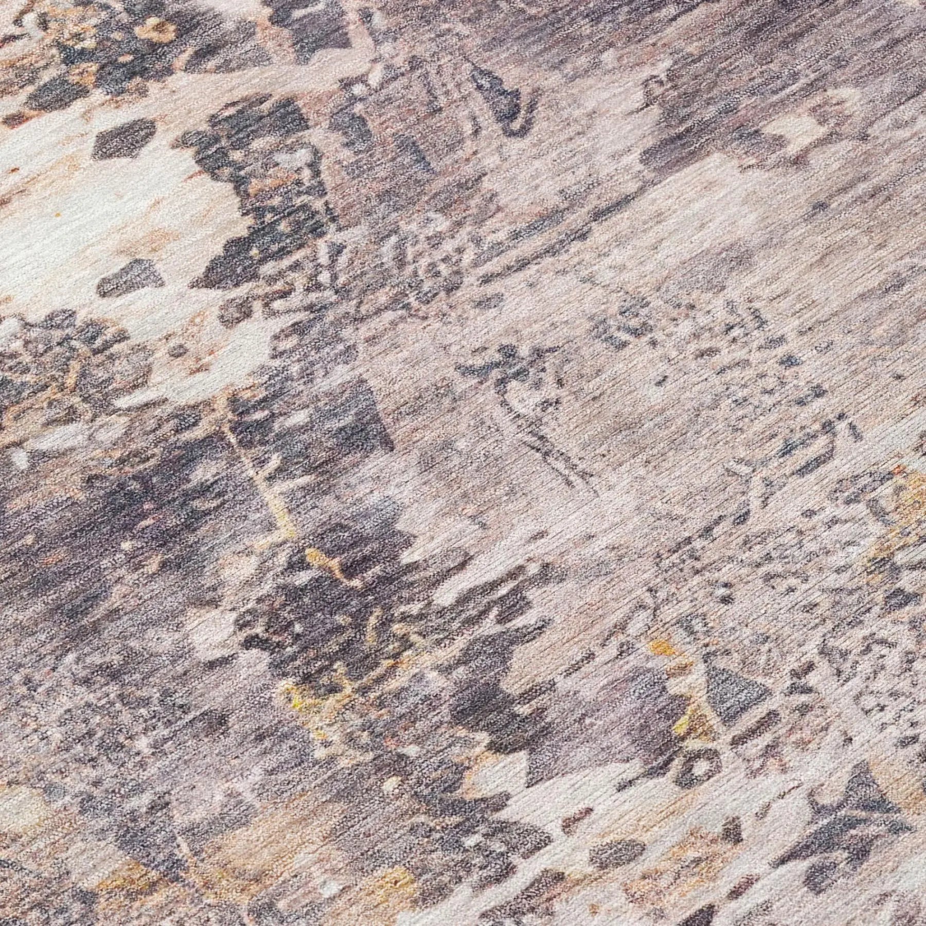 9' X 12' Gray And Tan Abstract Washable Indoor Outdoor Area Rug Homeroots Outdoor