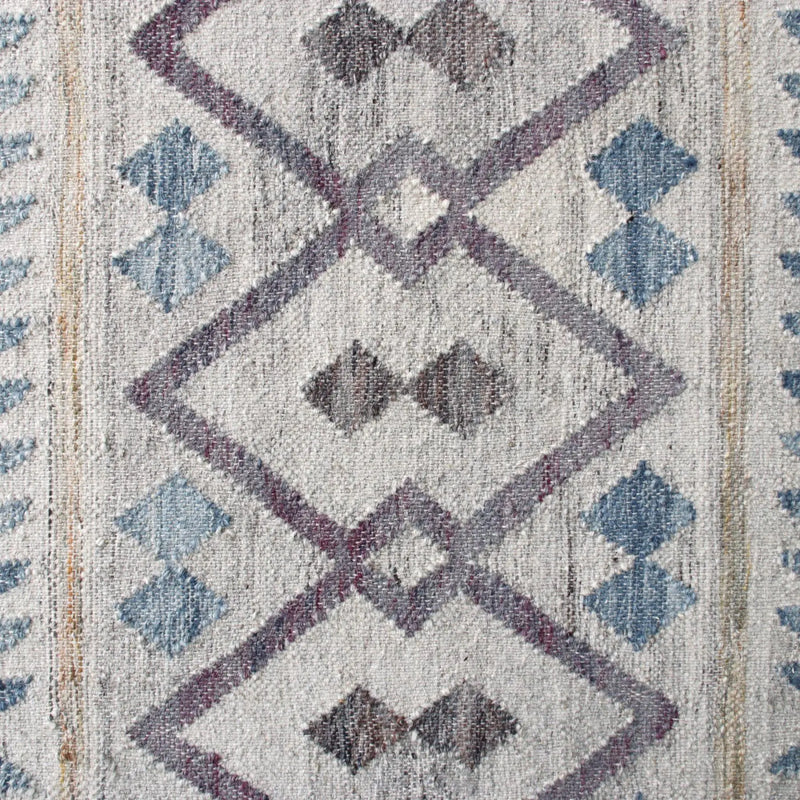 9' X 12' Gray And Tan Jute Geometric Hand Woven Area Rug Homeroots Home Decor