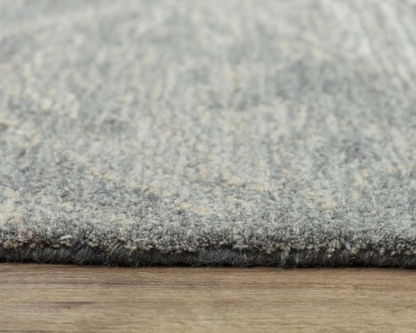 9' X 12' Gray Beige And Ivory Wool Abstract Hand Tufted Area Rug Homeroots Home Decor