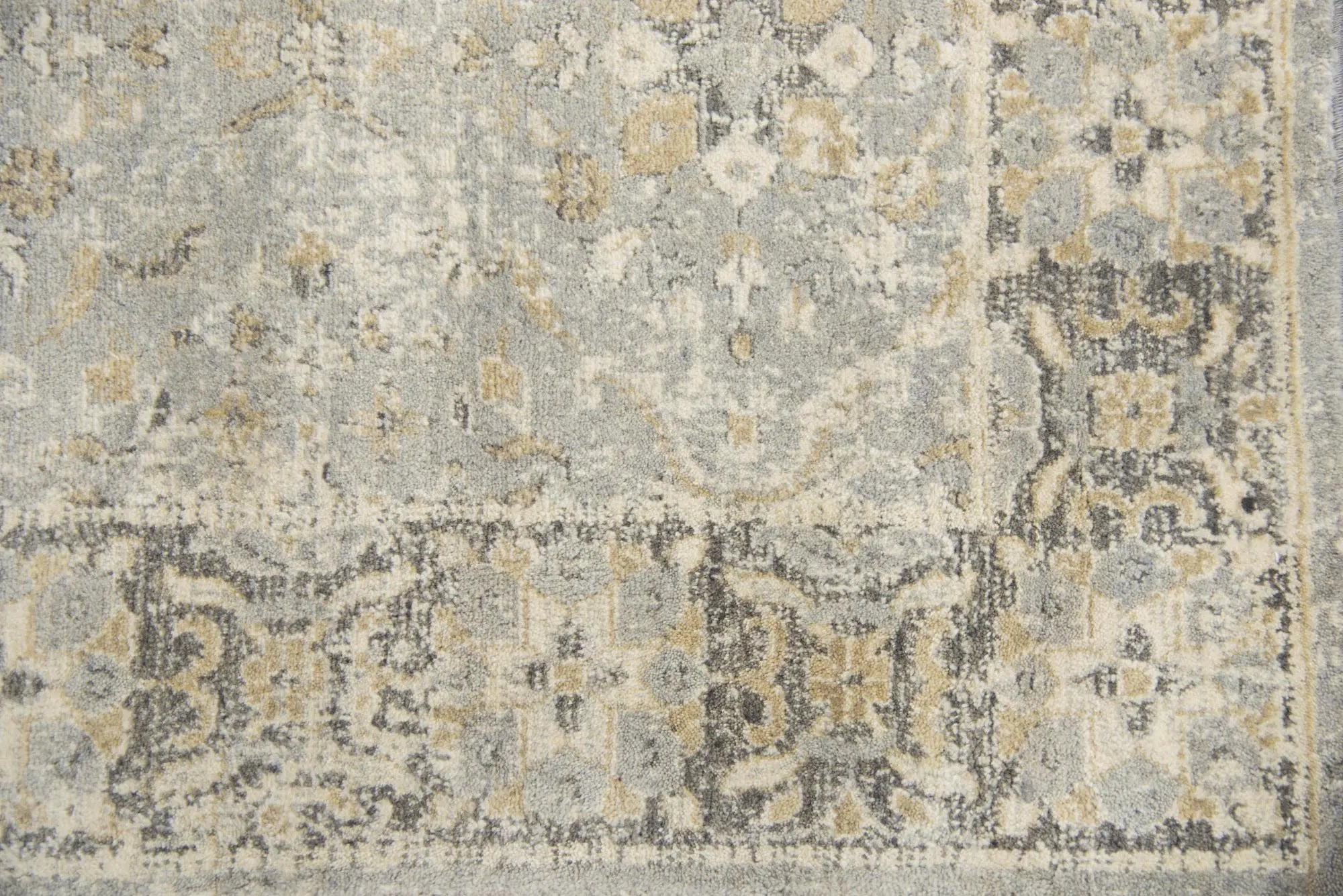 9' X 12' Gray Brown And Beige New Zealand Lambs Wool Oriental Hand Carved Handmade Area Rug Homeroots Home Decor