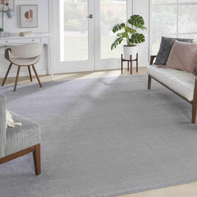 9' X 12' Gray Indoor Outdoor Area Rug - GreatEagleInc