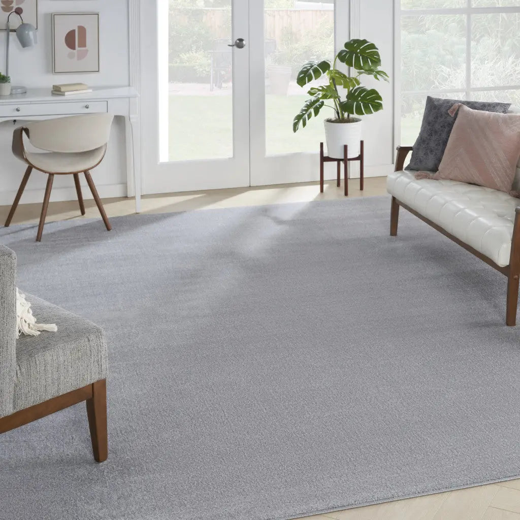 9' X 12' Gray Indoor Outdoor Area Rug - GreatEagleInc