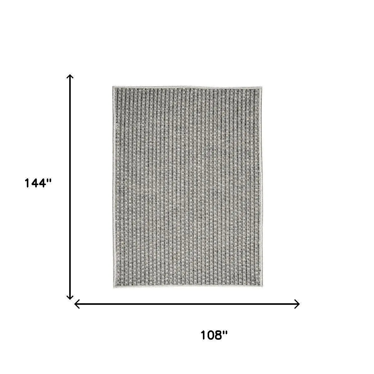 9' X 12' Gray Indoor Outdoor Area Rug Homeroots Outdoor