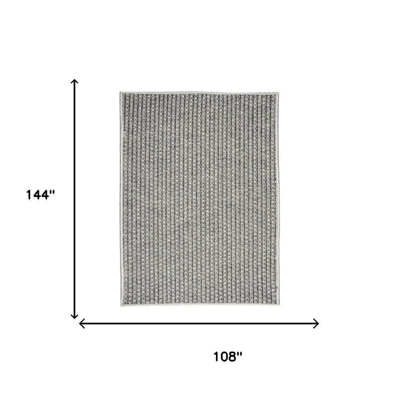 9' X 12' Gray Indoor Outdoor Area Rug Homeroots Outdoor