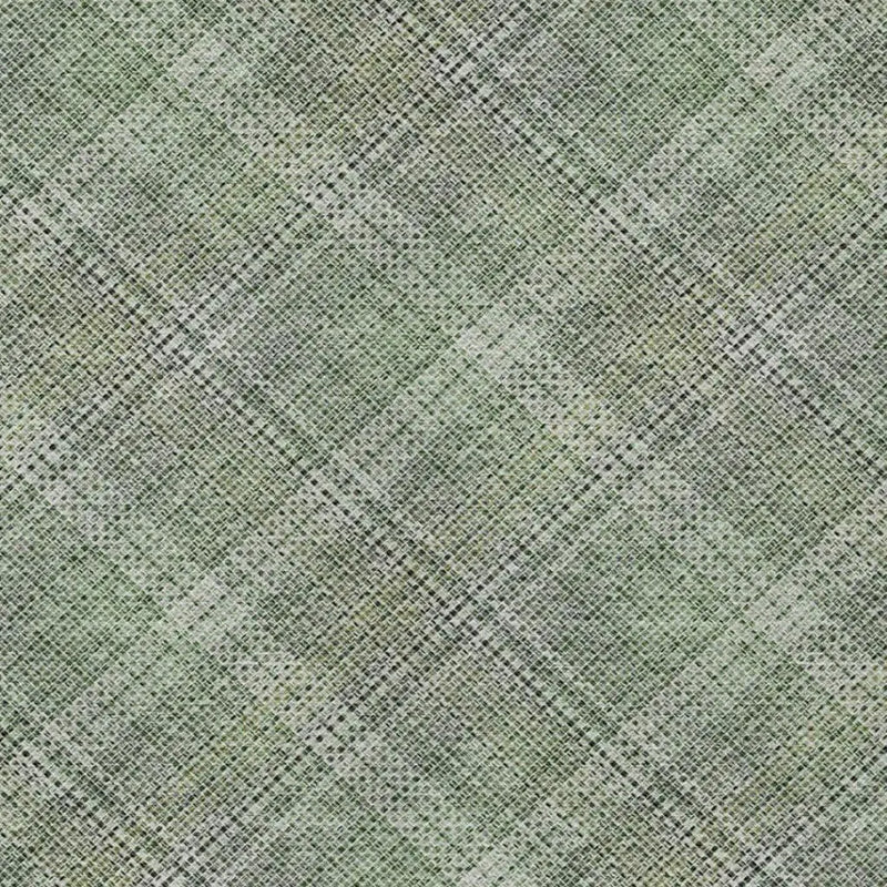 9' X 12' Green And Beige Plaid Washable Indoor Outdoor Area Rug Homeroots Outdoor
