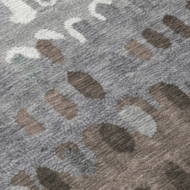 9' X 12' Green And Fern Green Geometric Washable Indoor Outdoor Area Rug Homeroots Outdoor
