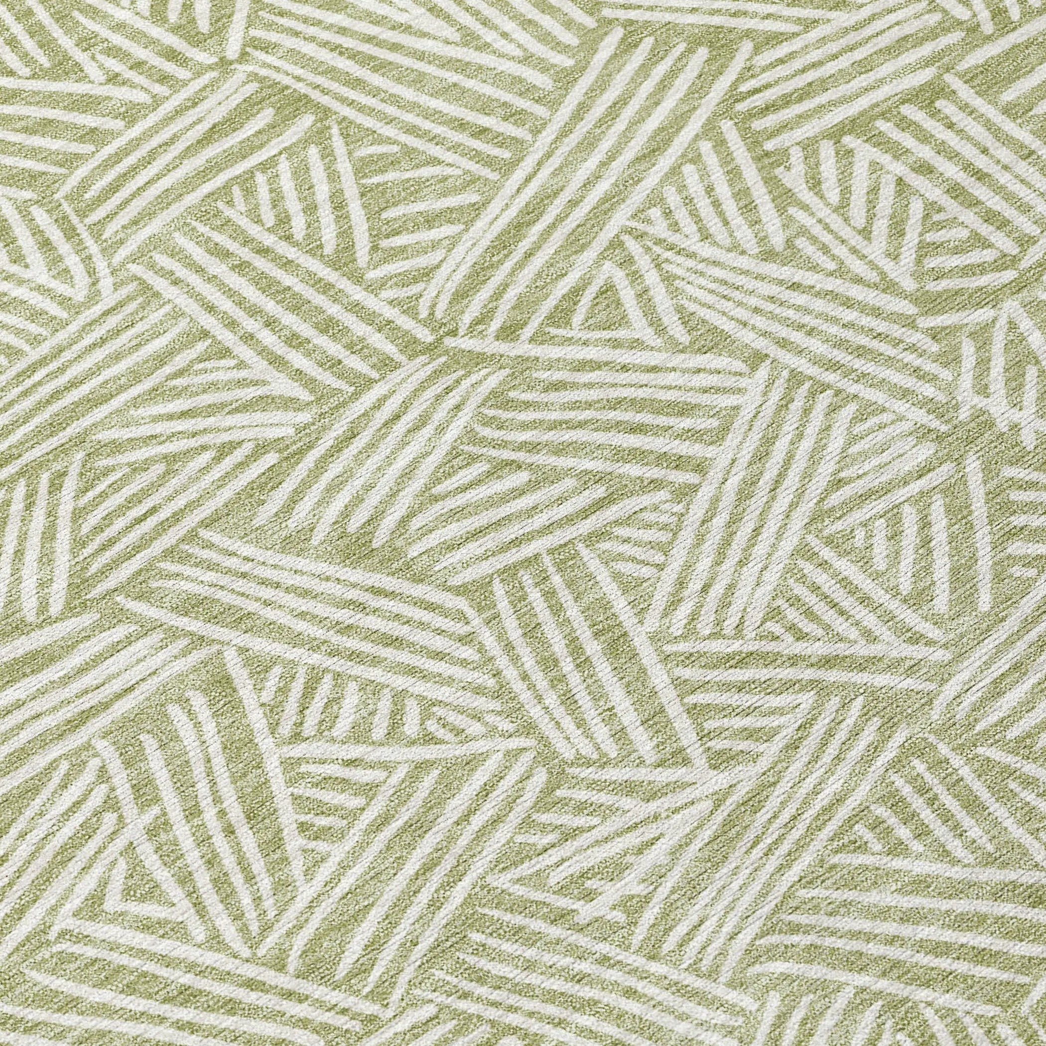 9' X 12' Green And Ivory Geometric Washable Indoor Outdoor Area Rug Homeroots Outdoor