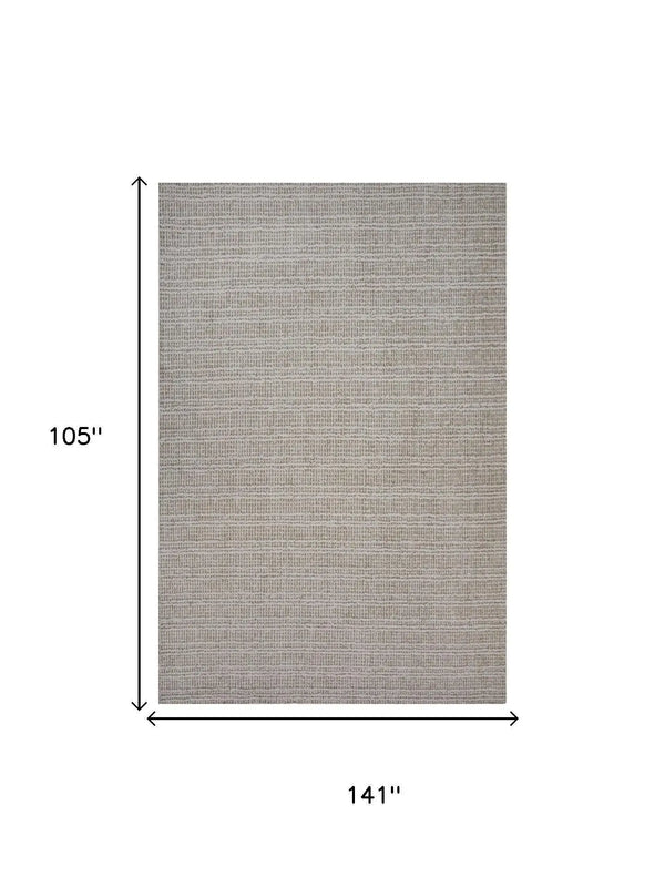 9' X 12' Green And Ivory Wool Plaid Hand Tufted Area Rug Homeroots Home Decor