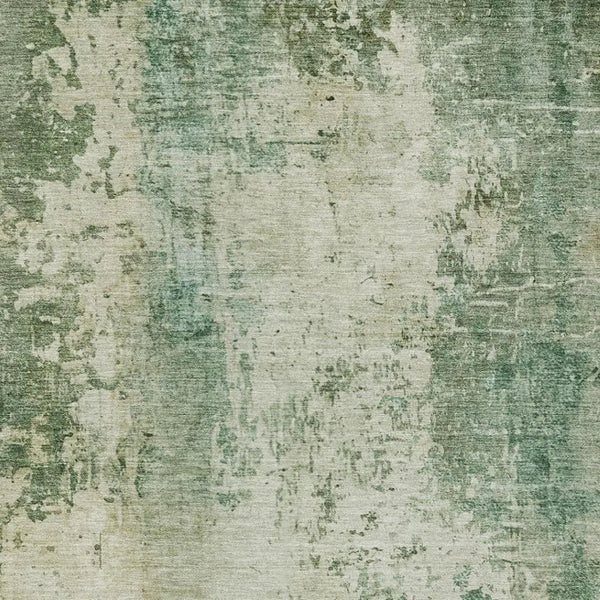 9' X 12' Green And Sage Abstract Washable Indoor Outdoor Area Rug Homeroots Outdoor