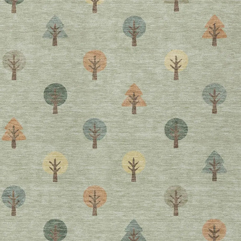 9' X 12' Green And Wheat Geometric Washable Indoor Outdoor Area Rug Homeroots Outdoor