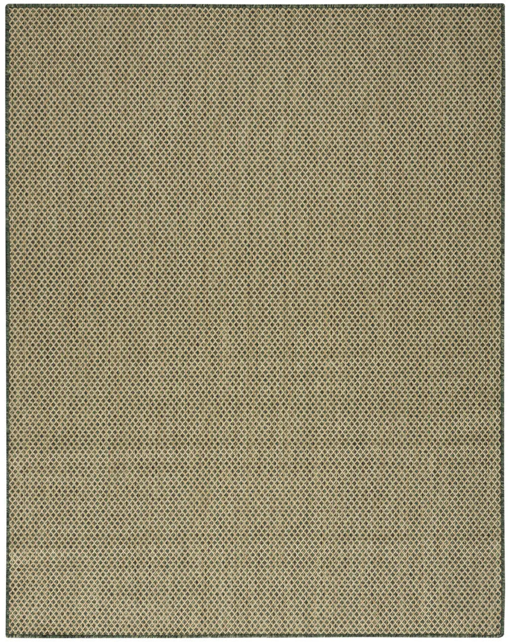 9' X 12' Green Geometric Indoor Outdoor Area Rug Homeroots Outdoor