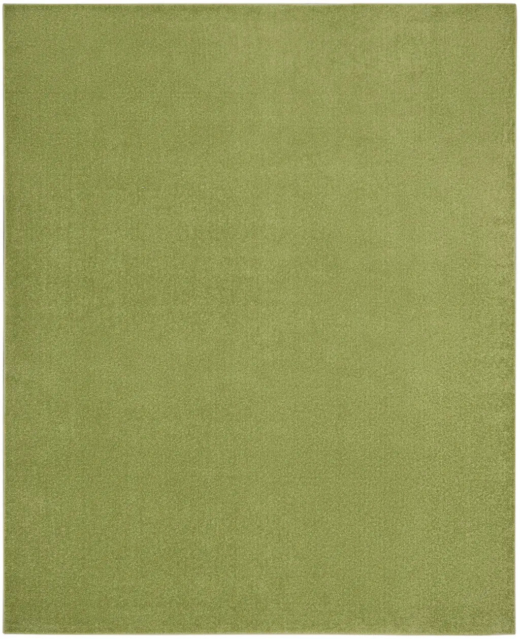 9' X 12' Green Indoor Outdoor Area Rug Homeroots Outdoor
