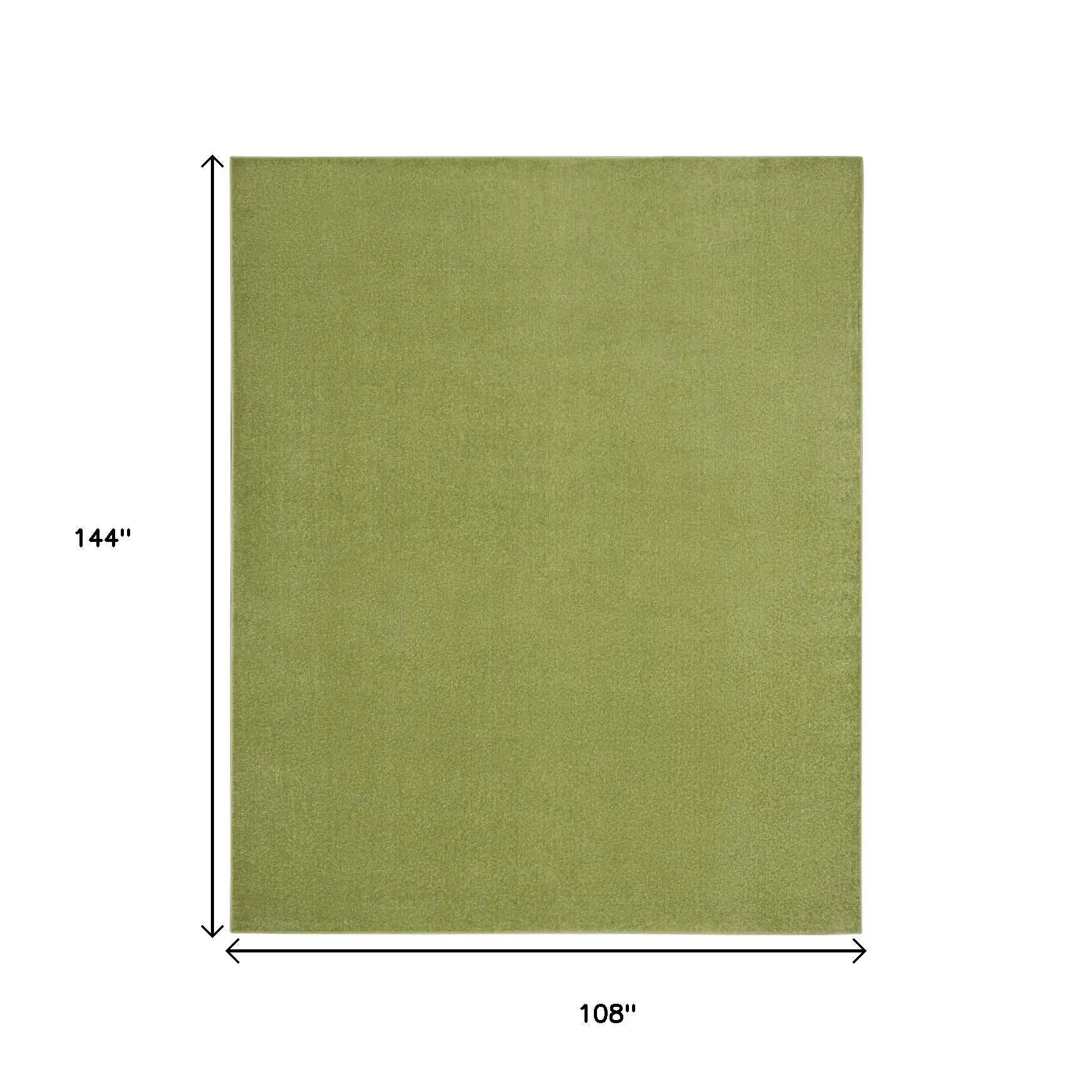 9' X 12' Green Indoor Outdoor Area Rug Homeroots Outdoor