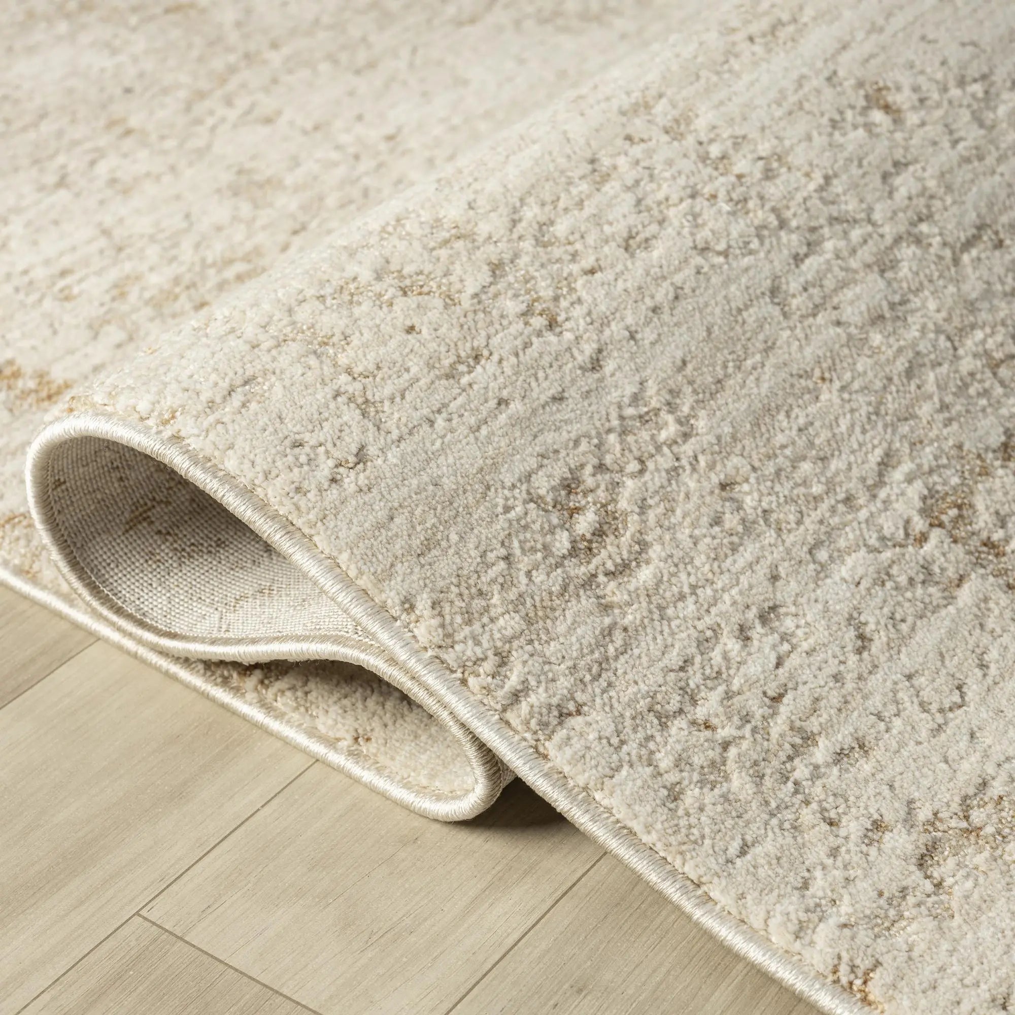 9' X 12' Ivory And Beige Abstract Area Rug Homeroots Home Decor