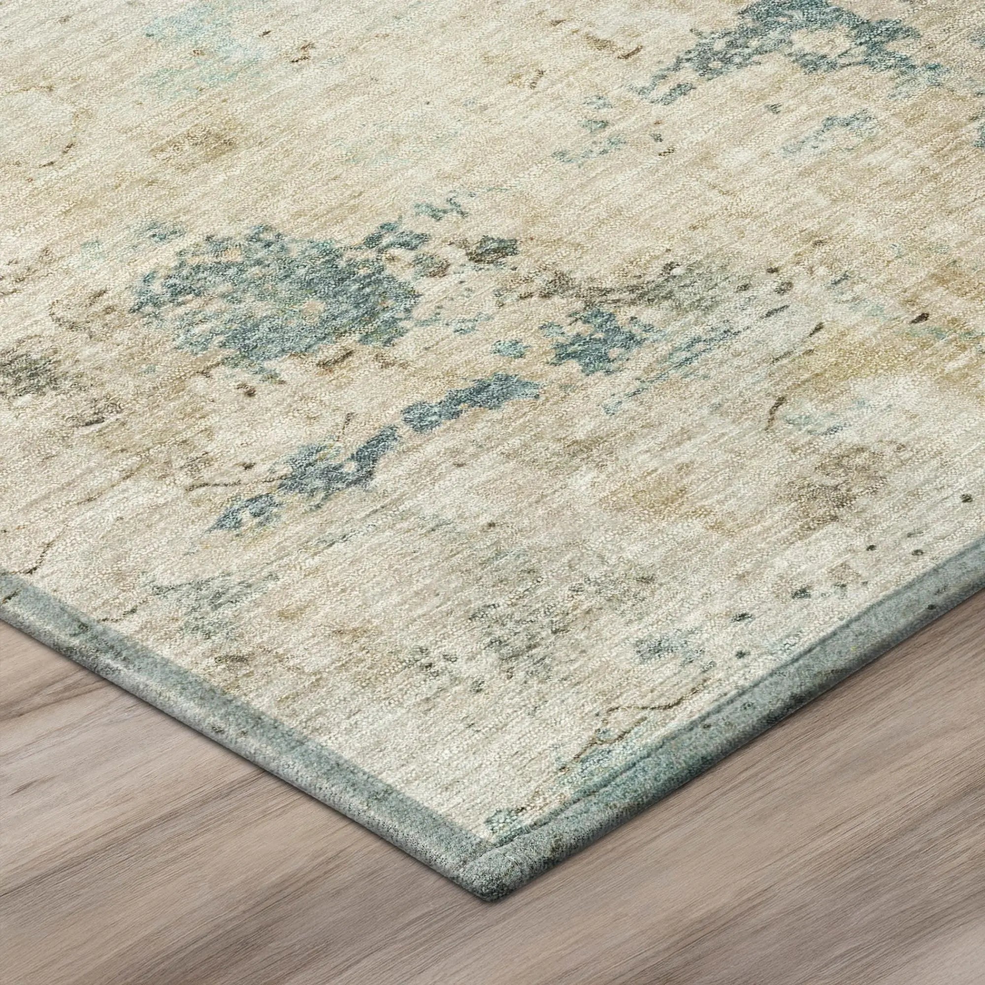 9' X 12' Ivory And Beige Abstract Washable Indoor Outdoor Area Rug Homeroots Outdoor