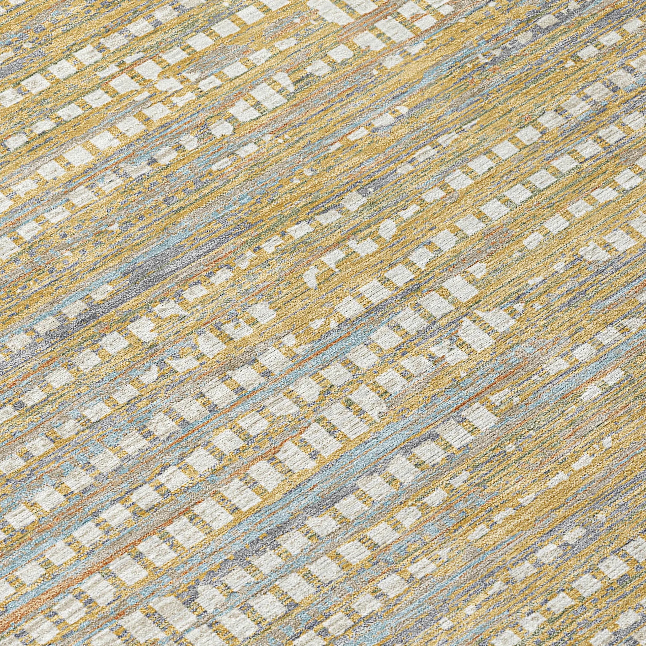 9' X 12' Ivory And Beige Abstract Washable Indoor Outdoor Area Rug Homeroots Outdoor