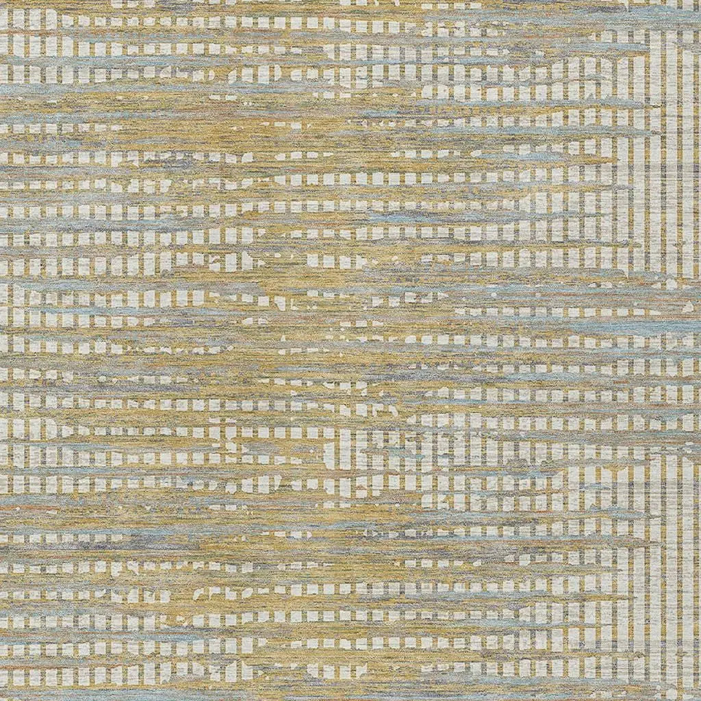 9' X 12' Ivory And Beige Abstract Washable Indoor Outdoor Area Rug Homeroots Outdoor