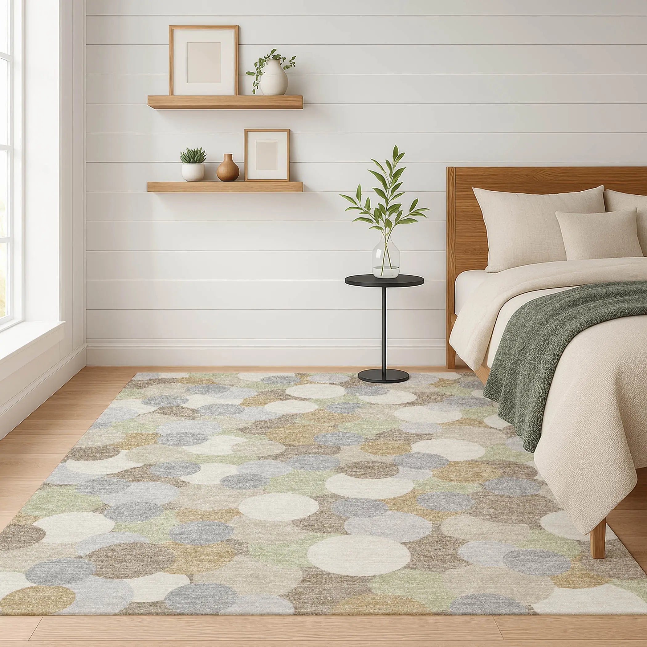 9' X 12' Ivory And Beige Geometric Washable Indoor Outdoor Area Rug Homeroots Outdoor