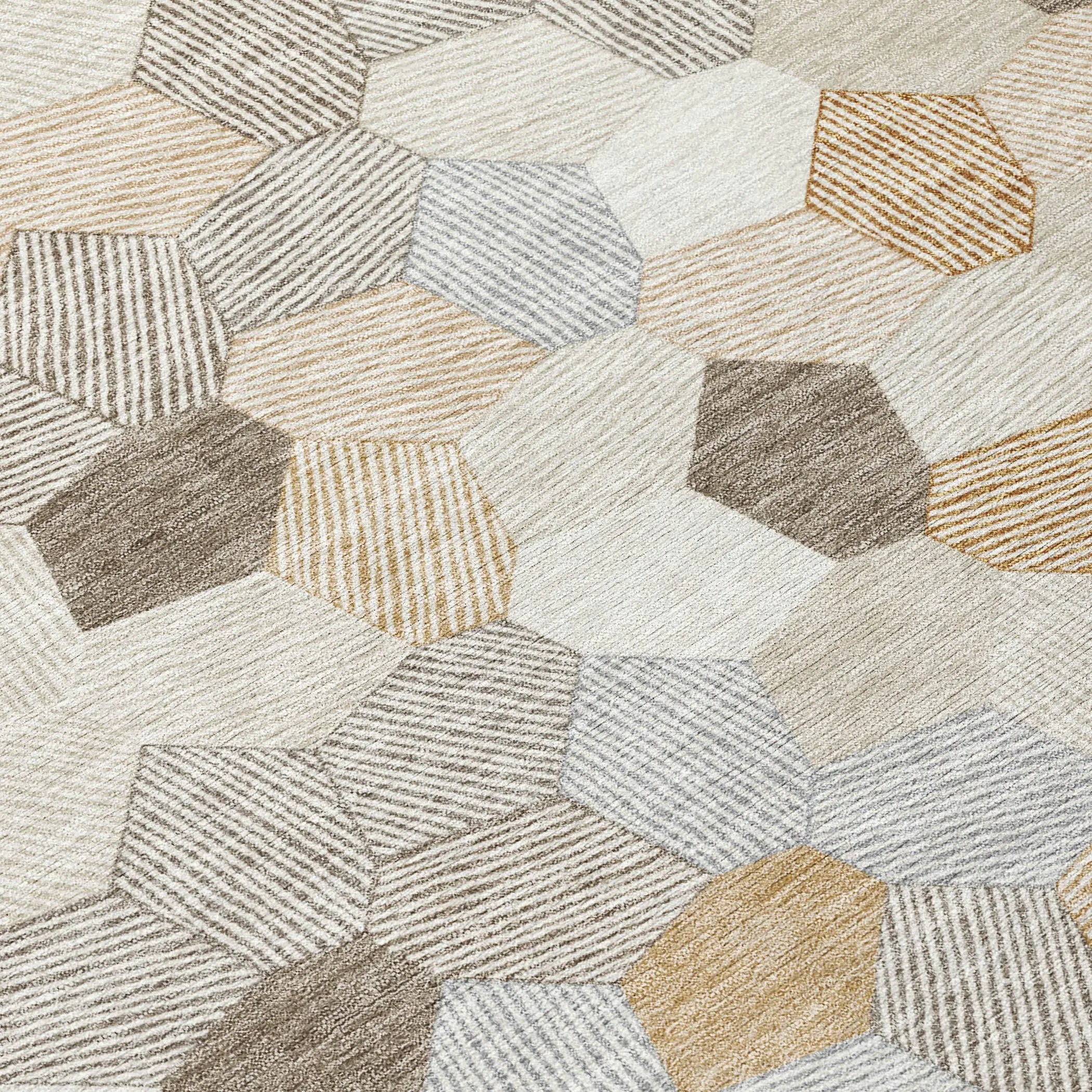 9' X 12' Ivory And Beige Geometric Washable Indoor Outdoor Area Rug Homeroots Outdoor