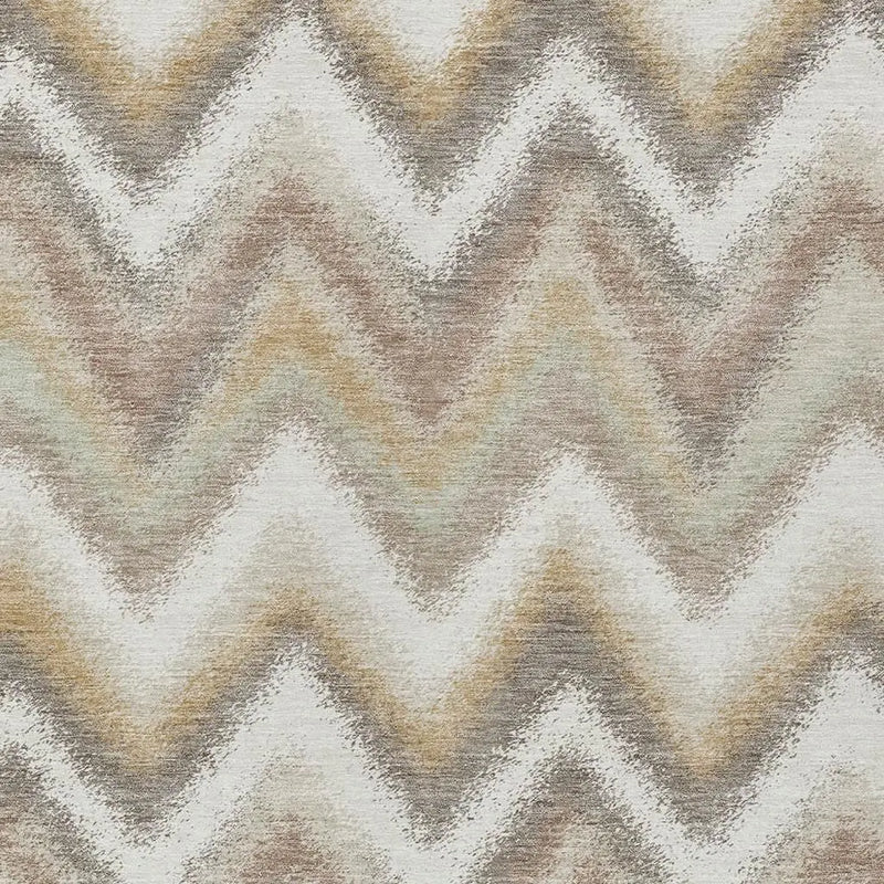 9' X 12' Ivory And Beige Geometric Washable Indoor Outdoor Area Rug Homeroots Outdoor