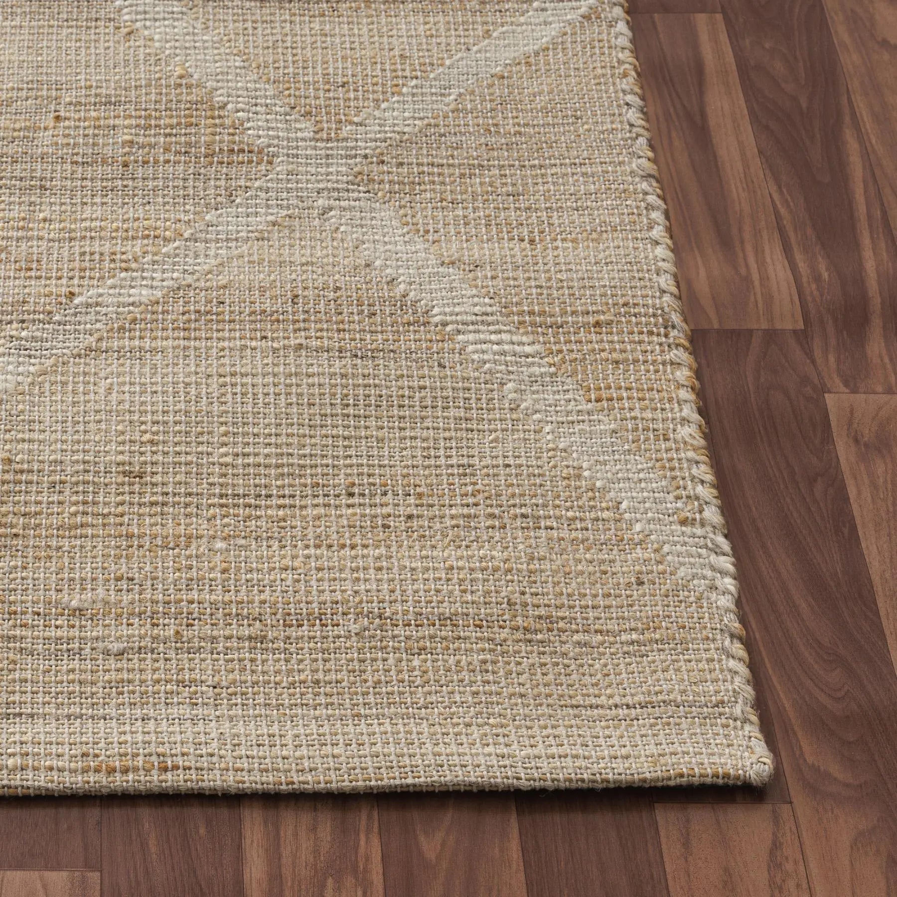 9' X 12' Ivory And Beige Jute Abstract Hand Woven Area Rug Homeroots Home Decor