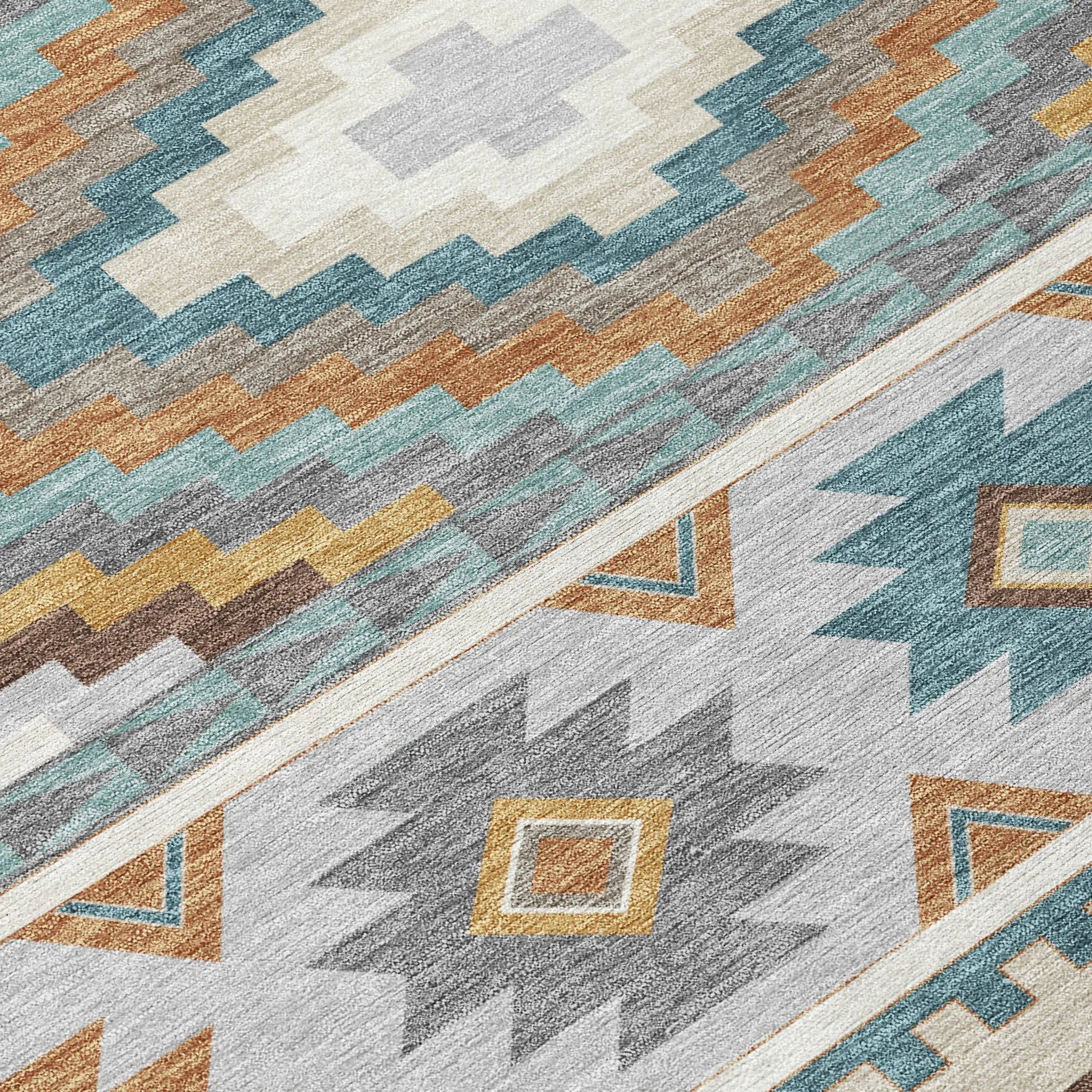 9' X 12' Ivory And Beige Southwestern Washable Indoor Outdoor Area Rug Homeroots Outdoor