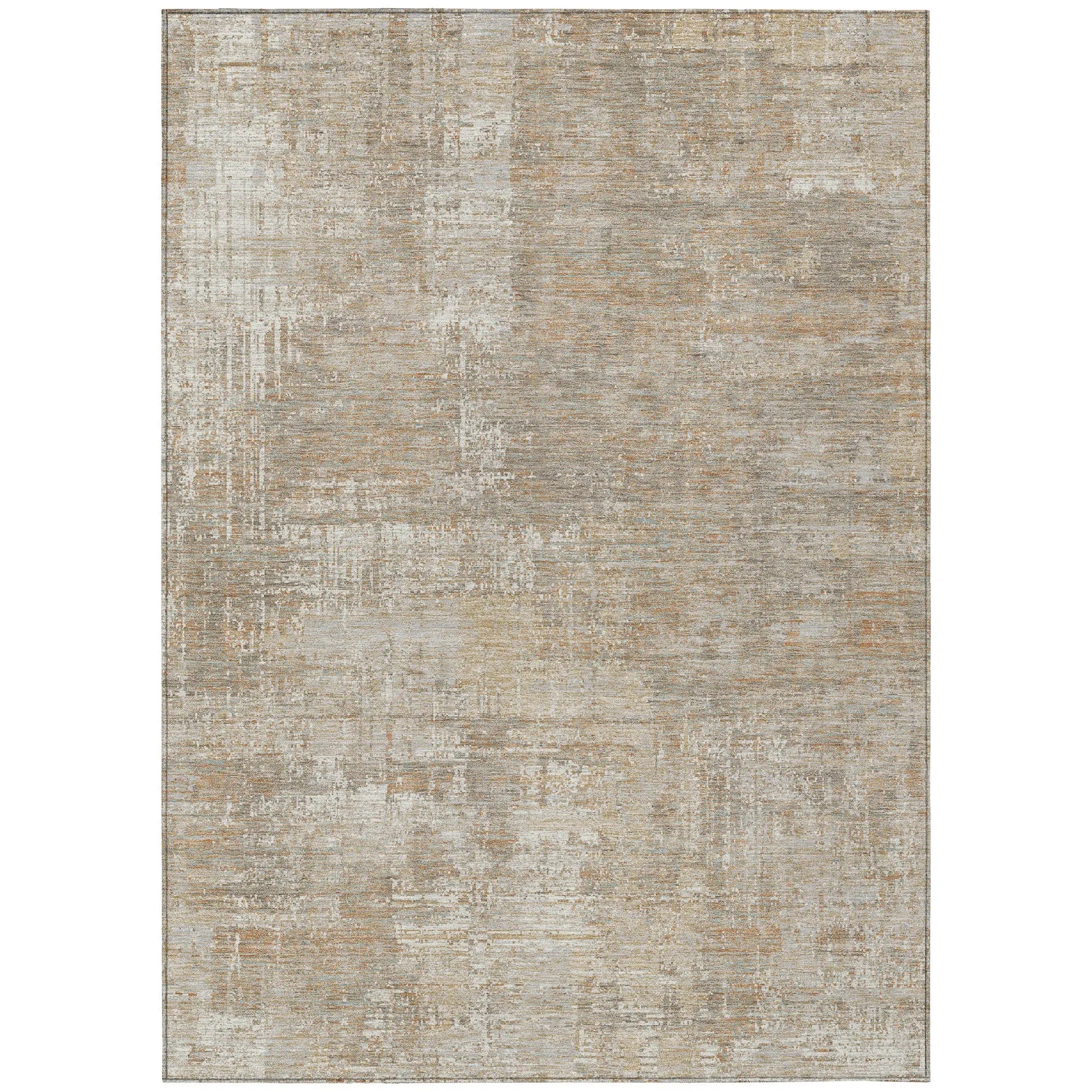 9' X 12' Ivory And Blue Abstract Washable Indoor Outdoor Area Rug Homeroots Outdoor