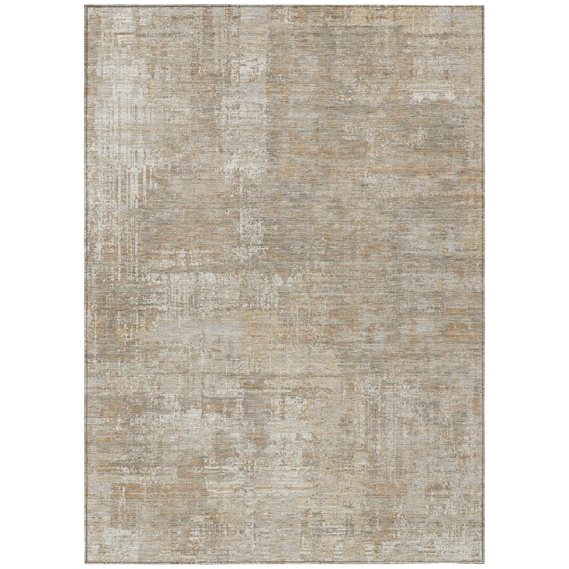 9' X 12' Ivory And Blue Abstract Washable Indoor Outdoor Area Rug Homeroots Outdoor