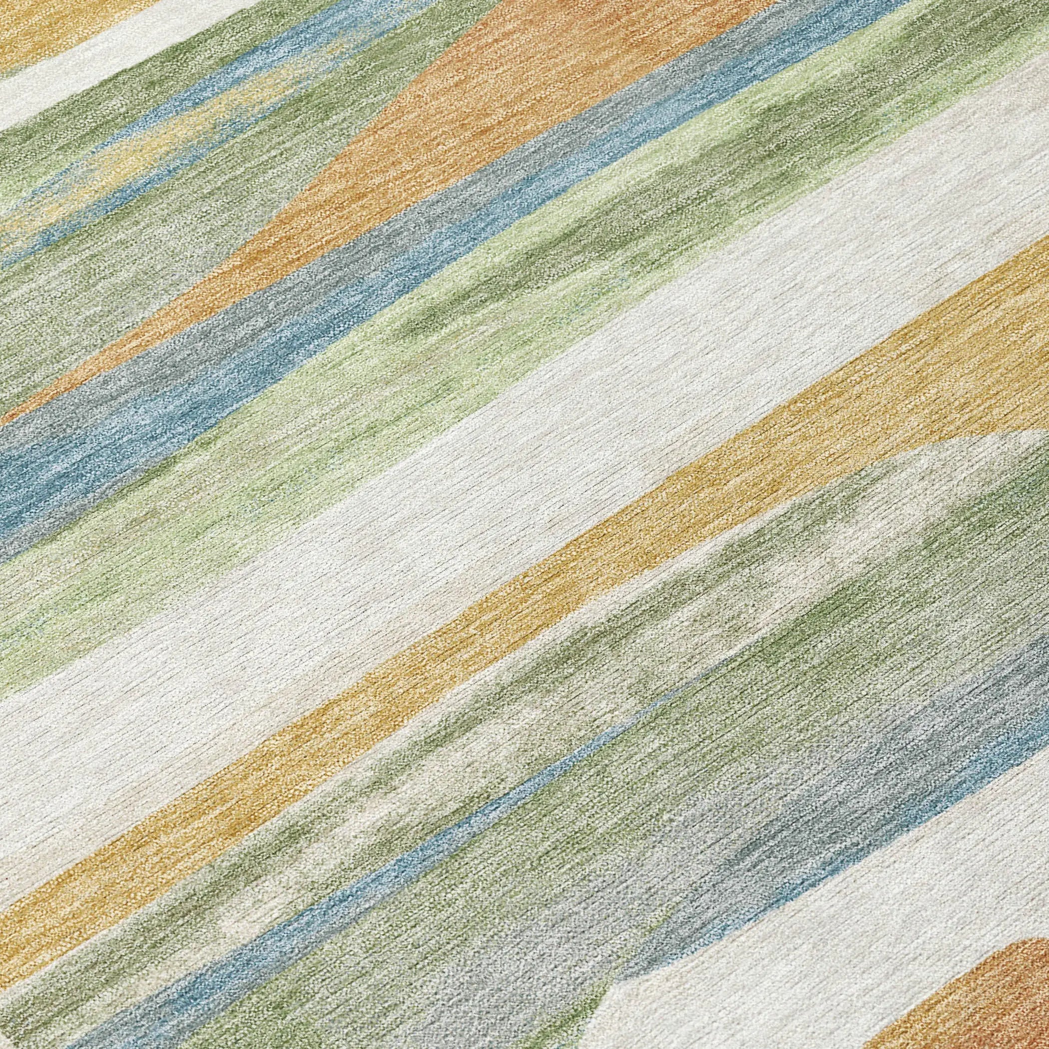 9' X 12' Ivory And Blue Abstract Washable Indoor Outdoor Area Rug Homeroots Outdoor