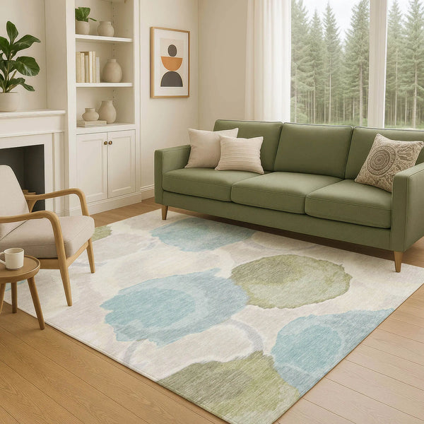 9' X 12' Ivory And Brown Abstract Washable Indoor Outdoor Area Rug Homeroots Outdoor